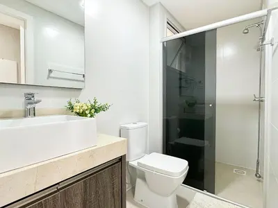 Uma casa de banho em Cobertura com Jacuzzi em Palmas - GCR001