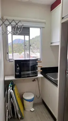 A cozinha ou kitchenette de Bella praia bloco E 42