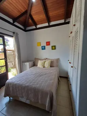 Uma cama ou camas num quarto em Suíte Campeira