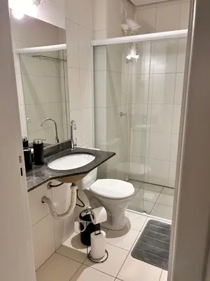A planta de Apto 3 quartos com churrasqueira