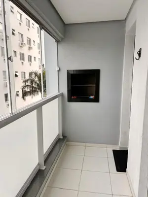 A planta de Apto 3 quartos com churrasqueira