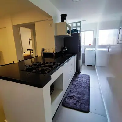 A planta de Apartamento Pertinho da Praia, faça tudo a pé!