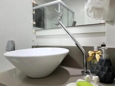 Uma casa de banho em Apartamento dos Sonhos - 50m do mar