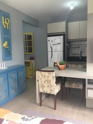 A cozinha ou kitchenette de Apartamento casa Joel