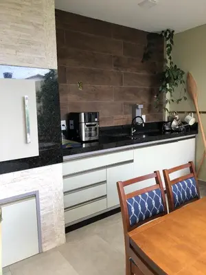 A cozinha ou kitchenette de Apartamento casa Joel