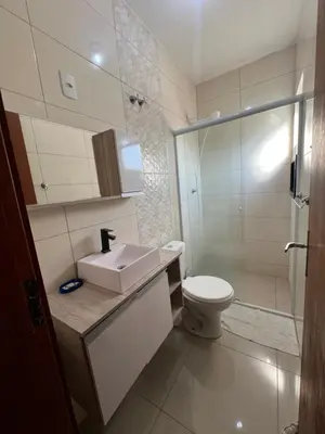 Uma casa de banho em Loft no centro de Bombinhas