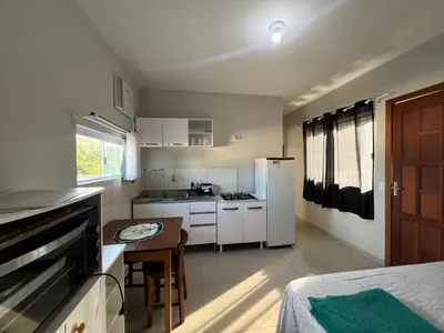 A cozinha ou kitchenette de Loft no centro de Bombinhas