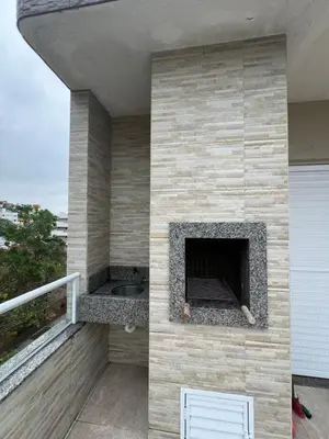 Uma varanda ou terraço em Loft no centro de Bombinhas