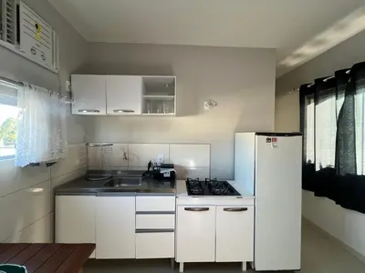 A cozinha ou kitchenette de Loft no centro de Bombinhas