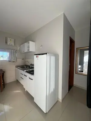 A cozinha ou kitchenette de Loft no centro de Bombinhas