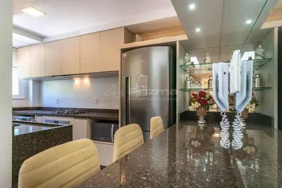 A cozinha ou kitchenette de Varandas 404 B · Luxuoso Apartamento em Condomínio de Alto Padrão frente mar