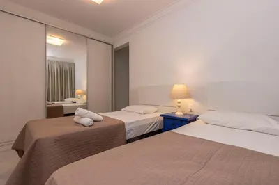 A planta de Recanto Cardeal 405-1 – Aconchegante Apartamento - Excelente Custo-Benefício em Bombas