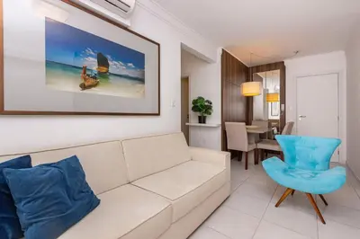 A planta de Recanto Cardeal 405-1 – Aconchegante Apartamento - Excelente Custo-Benefício em Bombas