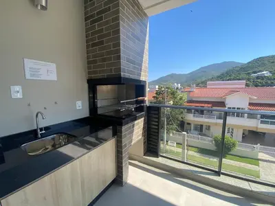 A planta de Lindo Apartamento na Praia de palmas