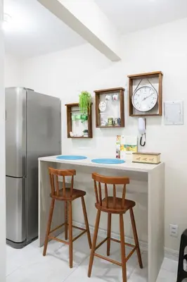 A cozinha ou kitchenette de 104 Suíte com blackout • 5 hóspedes