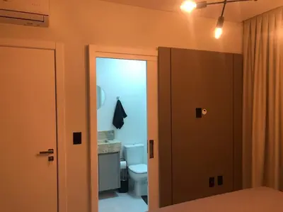 Uma casa de banho em Apartamento para sua estadia em Porto Belo -SC