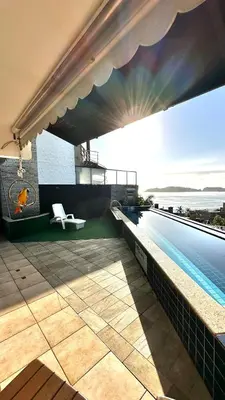 A piscina em ou perto de Casa Santorini - Vista Panorâmica - PISCINA AQUECIDA