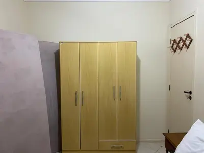 Uma cama ou camas num quarto em B188 Apto 1 quarto na praia de Bombas perto do mar