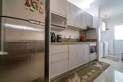 A planta de 208 - Apto confortável com 2 quartos em Bombas