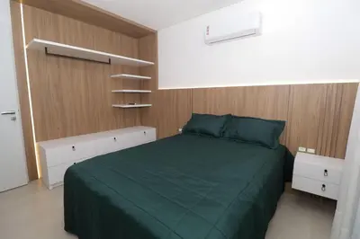 A planta de Nassau 203 - Apto 2 quartos próximo às duas praias do Canto Grande