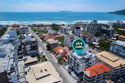 A planta de Nassau 203 - Apto 2 quartos próximo às duas praias do Canto Grande