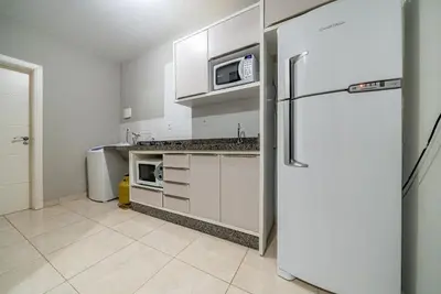 A planta de 097 - Apto econômico de 02 quartos em Canto Grande