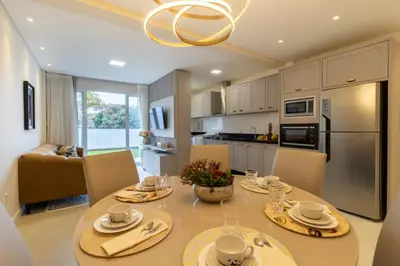 A planta de 191 - Apartamento Garden na Praia de Mariscal