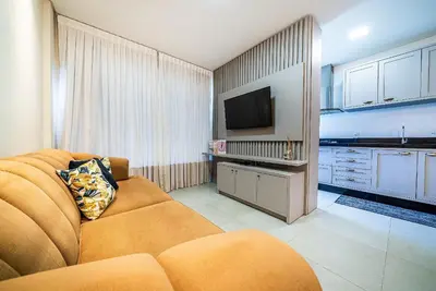 A planta de 191 - Apartamento Garden na Praia de Mariscal