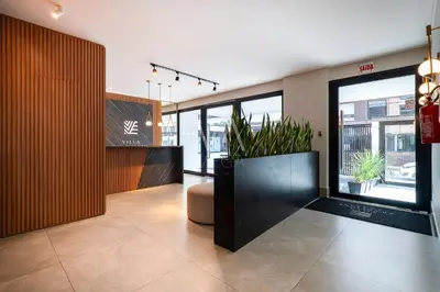 A cozinha ou kitchenette de 309 Apart Villa Francione com piscina em Bombas