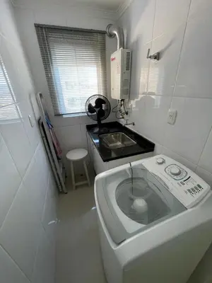 A cozinha ou kitchenette de Apartamento com 3 suítes a 300 metros da praia