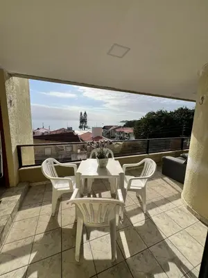 Uma varanda ou terraço em Apto Pathernoon - 5 pessoas - Bombas
