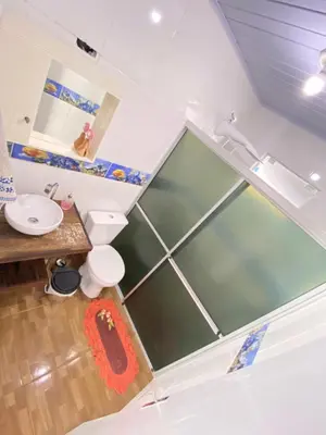 A planta de Casa Zimbos - 150 metros da praia