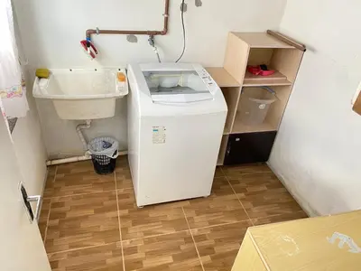 A planta de Casa Zimbos - 150 metros da praia