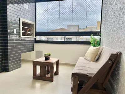 A planta de Duplex! Apto duplex na Praia de Palmas! BR03I