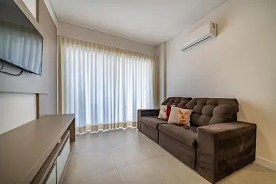 A planta de 166 - Lindo apartamento na praia de Canto Grande