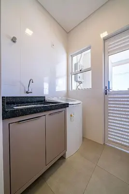 A planta de 166 - Lindo apartamento na praia de Canto Grande