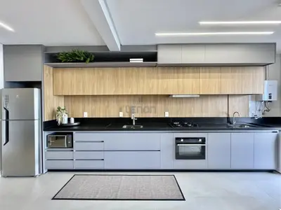 A planta de 154 - Apartamento Vista Mar na Praia de Canto Grande