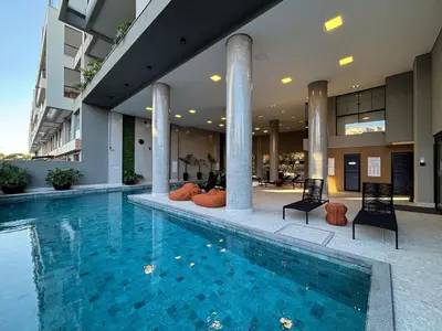 A planta de 154 - Apartamento Vista Mar na Praia de Canto Grande