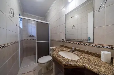 A planta de Casa Vista Panorâmica - 10 pessoas - Bombinhas