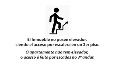 A planta de ROS-301 Confortable dpto 2dorm 190m Av.Ppal Bombas