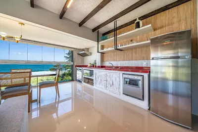 A planta de 110 - Cobertura com vista panorâmica em 4 ilhas