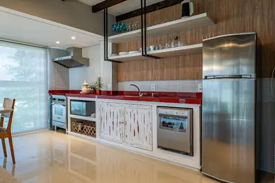A planta de 110 - Cobertura com vista panorâmica em 4 ilhas