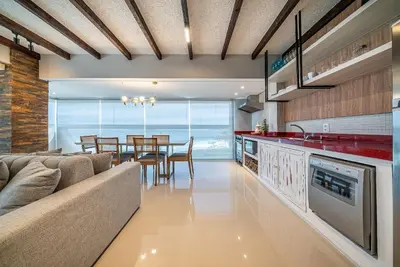A planta de 110 - Cobertura com vista panorâmica em 4 ilhas