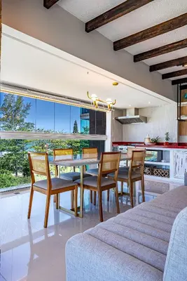 A planta de 110 - Cobertura com vista panorâmica em 4 ilhas