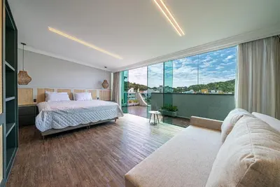A planta de 110 - Cobertura com vista panorâmica em 4 ilhas