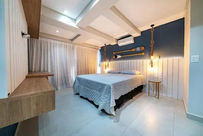 A planta de 167 - Apartamento duplex 2 suítes em Canto Grande.