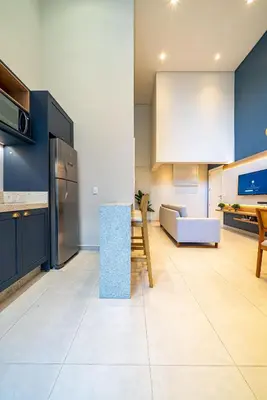 A planta de 167 - Apartamento duplex 2 suítes em Canto Grande.