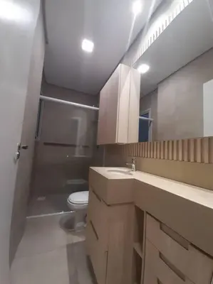 Uma casa de banho em Cobertura Vista Mar