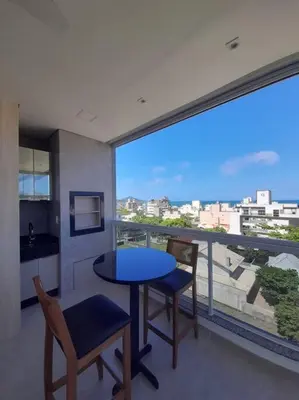 Uma varanda ou terraço em Cobertura Vista Mar