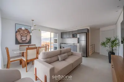 A cozinha ou kitchenette de Apto c/ piscina e churrasqueira Bombinhas RNA0303
